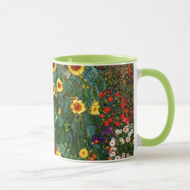 Caneca Arte Gustav Klimt - Jardim Fazenda com Girassóis (Direita)