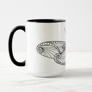 Caneca Arte inspirada da borboleta