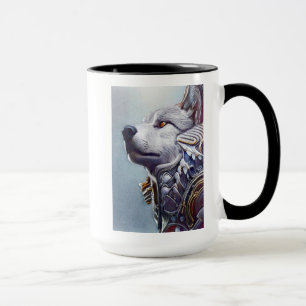 Caneca Arte na Cabeça de Lobo Inspirada em Vintage - Nost