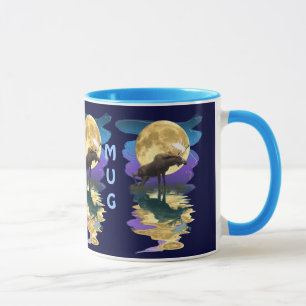 Caneca Arte natural canadense Moose & Moon Souvenir