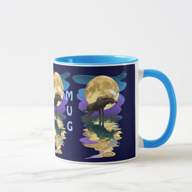 Caneca Arte natural canadense Moose & Moon Souvenir (Direita)