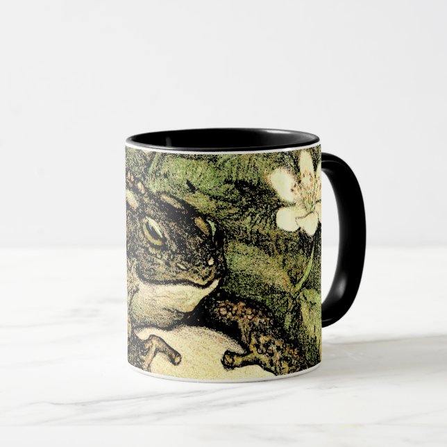 Caneca Arte Neerlandesa Nouveau Toad e Dogwood (Frente Esquerda)