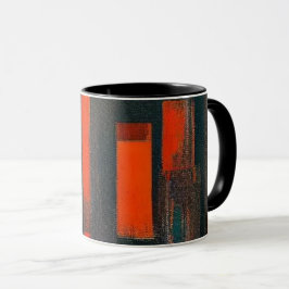 Caneca Arte Negra e Abstrato Negra