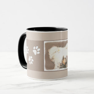 Caneca Arte Original de Cachorro Crestado Chinês Sem Pelo