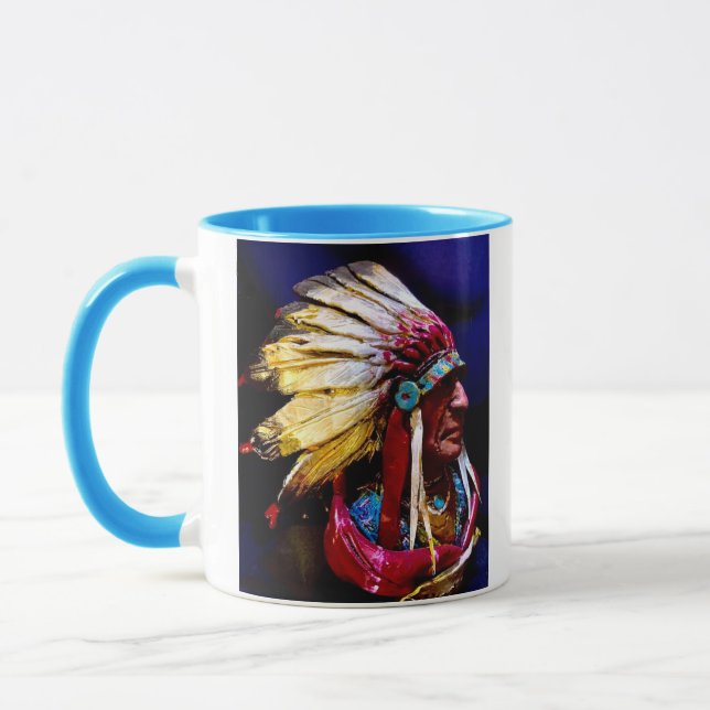 Caneca Arte original do chefe "Hunkpapa" (Esquerda)