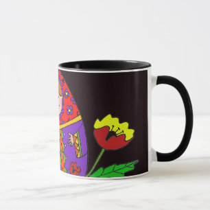 Caneca Arte popular do ucraniano de Matryoshka Pysanka