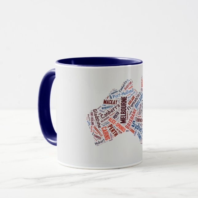 Caneca Arte Word na Austrália (Frente Esquerda)