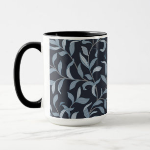 Caneca Artes e Artesanatos Vinha Azul Folha Inspirada