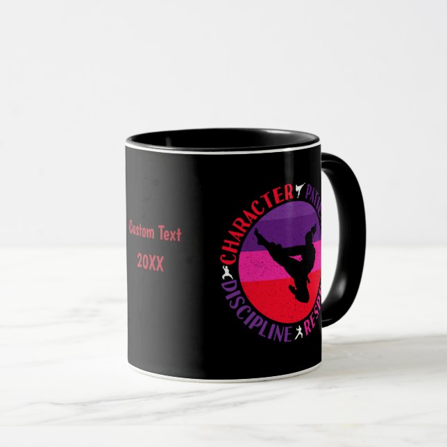 Caneca Artes Marciais Valores Fundamentais - Caratê (Frente Esquerda)
