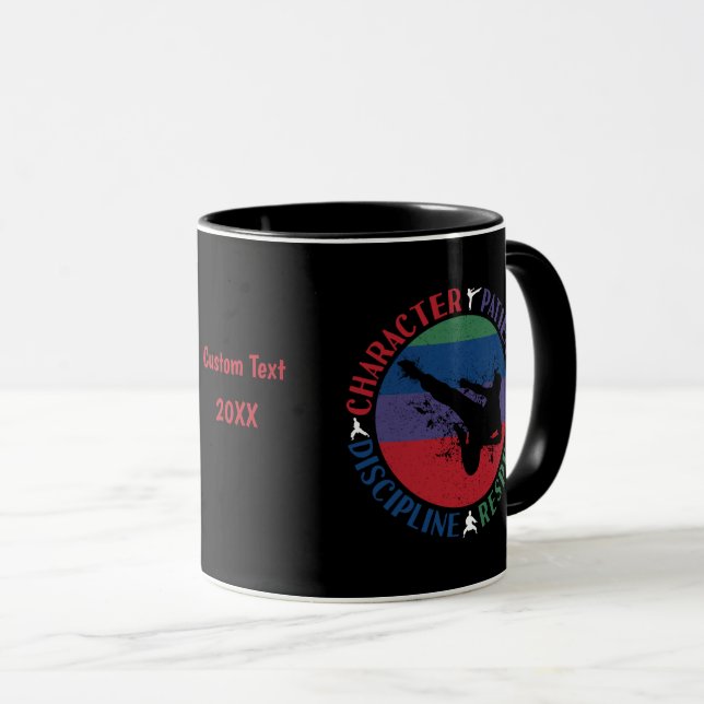 Caneca Artes Marciais - Valores Fundamentais do Caratê (Frente Esquerda)