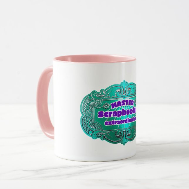 Caneca Artesã de Álbum de Recortes  (Frente Esquerda)