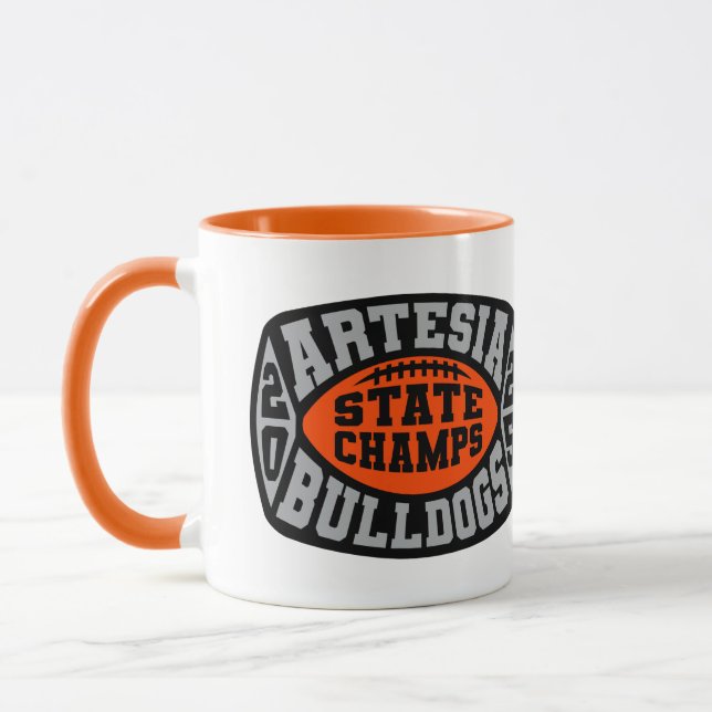 Caneca Artesia Bulldogs "Campions Estaduais" (Esquerda)
