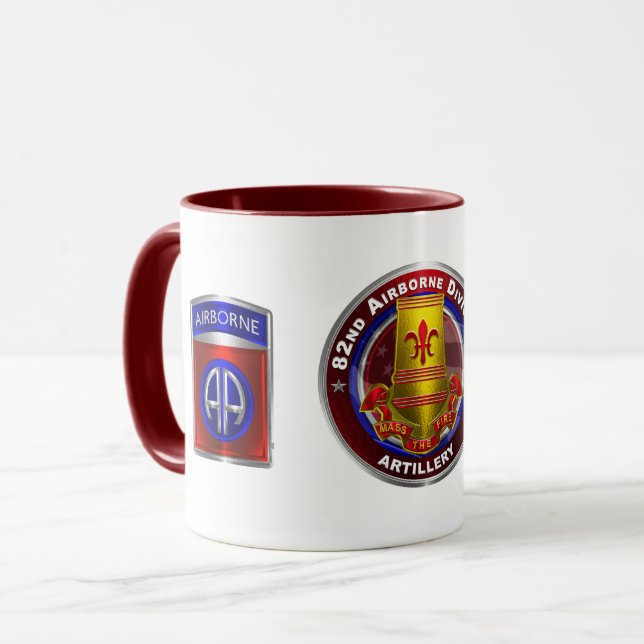 Caneca Artilharia da 82.a Divisão Aerotransportada (Frente Esquerda)