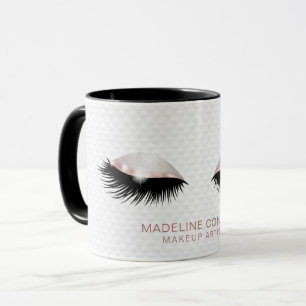 Caneca Artista de maquilhagem lasca olhos Rosa dourado