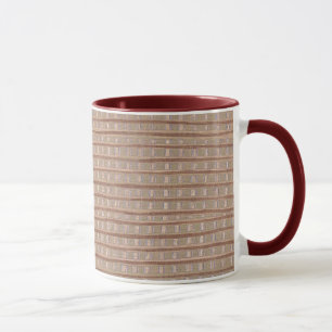 Caneca Artista Tan Burlap Pintando Molas Personalizadas