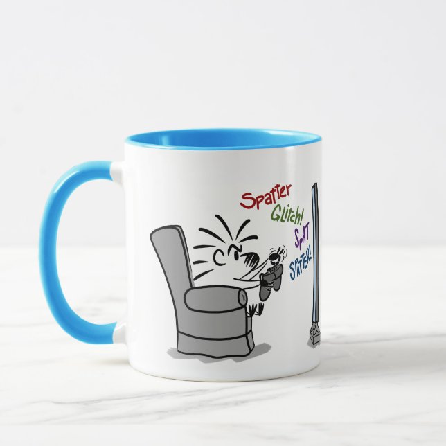 Caneca ARTISTA - VIDEO GAMER Mug de Jeff Willis Art (Esquerda)