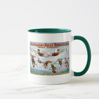 Caneca Artistas de trapézio/irmãos de Forepaugh & de
