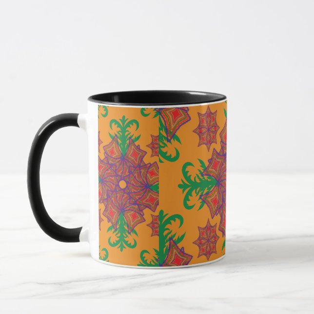 Caneca Artistic Pattern Coffee Mug – Stylish Kitchenware  (Esquerda)