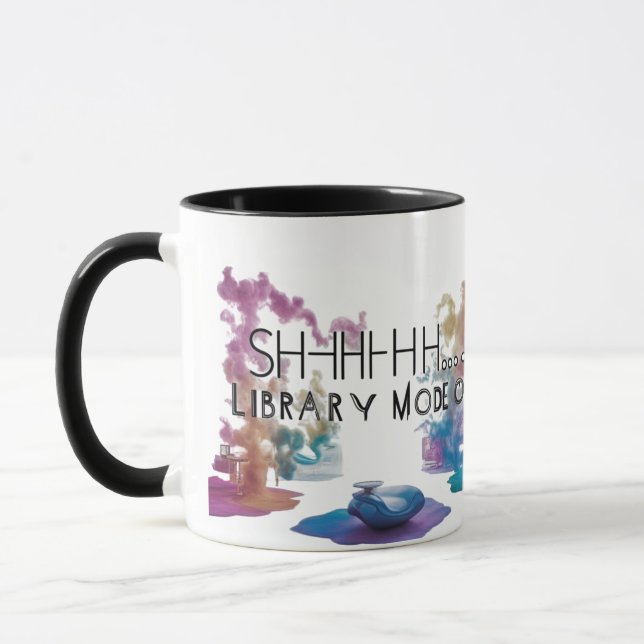 Caneca Artistic Two-Tone Book Lover Coffee Cup (Esquerda)