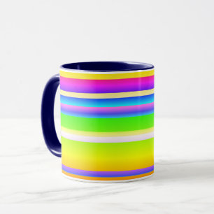 Caneca Artrite criativa brilhante listrada