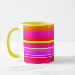 Caneca Artrite rosa amarelo-magenta brilhante criativa li