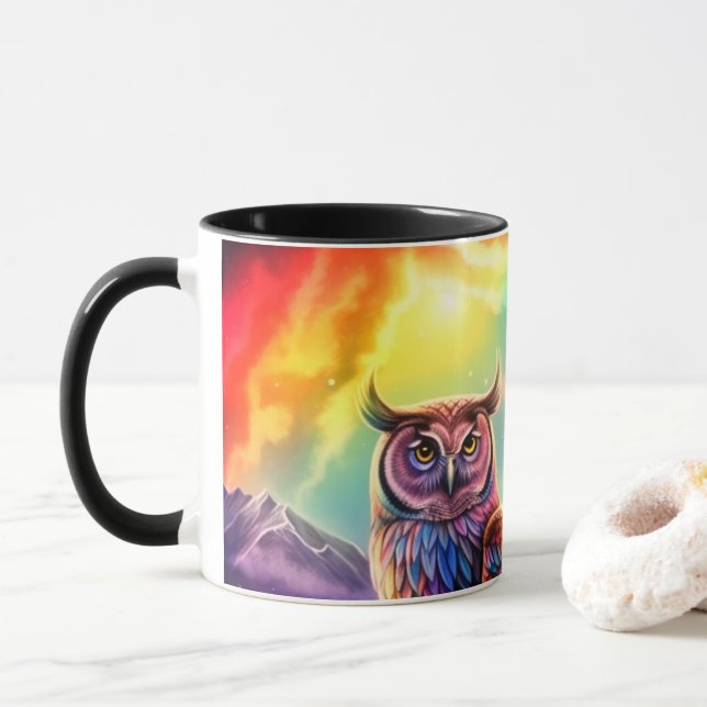 Caneca Artsy Owl (Com Donut)
