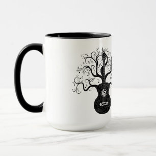 Caneca Árvore da guitarra da vida