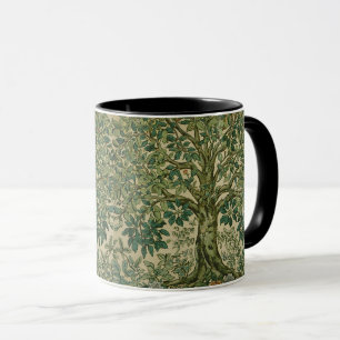 Caneca Árvore da Vida de William Morris Vintage Pré-Rafae