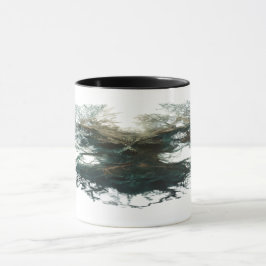 Caneca Árvore de Crânios Surreal Natureza Escura