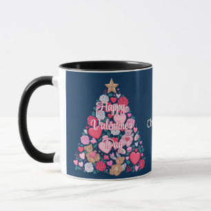 Caneca Árvore de Dia de os namorados Personalizada Cuja