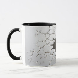 Caneca Árvore de Natal de Neve 3D rachada