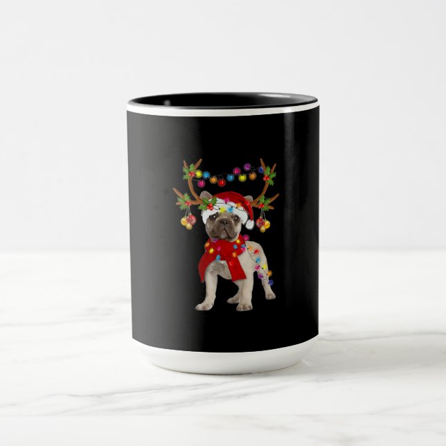 Caneca Árvore de Natal do Bulldog Gorgeous Francês (Centro)