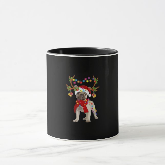 Caneca Árvore de Natal do Bulldog Gorgeous Francês (Centro)