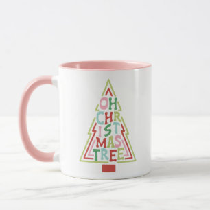 Caneca Árvore de Natal do Retro Pastel