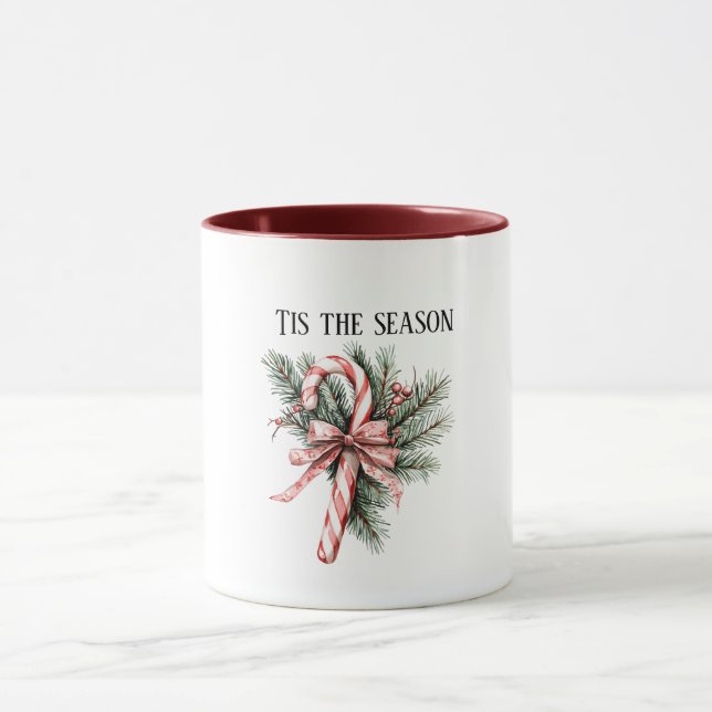 Caneca Árvore de Natal Doce Cana Vermelha Natal (Centro)