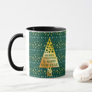 Caneca Árvore de Natal Elegante