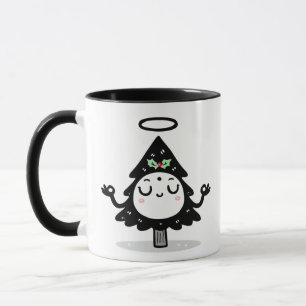 Caneca Árvore de Natal Flutuante – Fofa Meditação de Nata