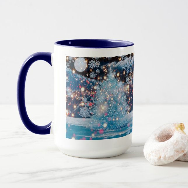 Caneca Árvore de Natal Mágica (Com Donut)