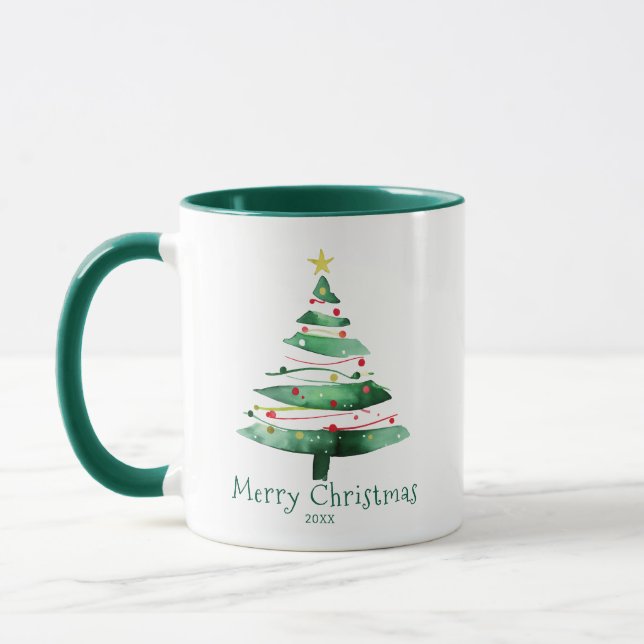 CANECA ÁRVORE DE NATAL MODERNA (Esquerda)