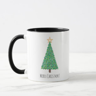 Caneca Árvore de natal verde