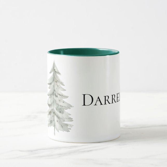 Caneca Árvore de Natal Verde Boho (Centro)