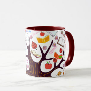 Caneca Árvore Folha de Bookleaf