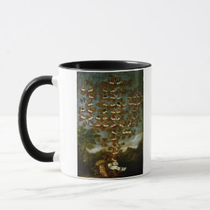 Caneca Árvore genealógica da família de Cornaro