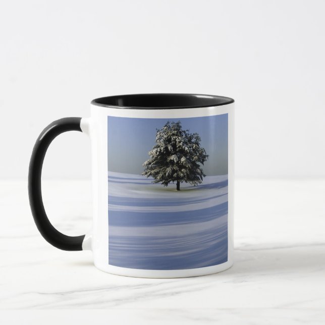 Caneca Árvore na paisagem coberto de neve (Esquerda)
