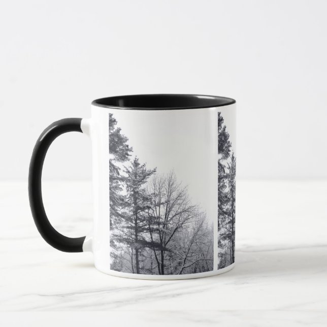Caneca Árvores cobertas por neve: Verticais (Esquerda)