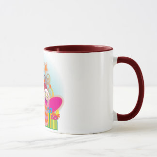 Caneca Árvores da abelha e de Natal