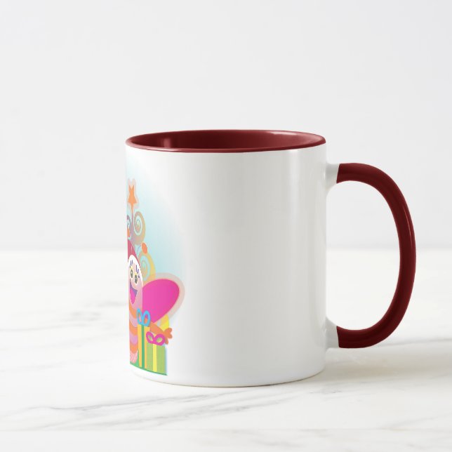 Caneca Árvores da abelha e de Natal (Direita)