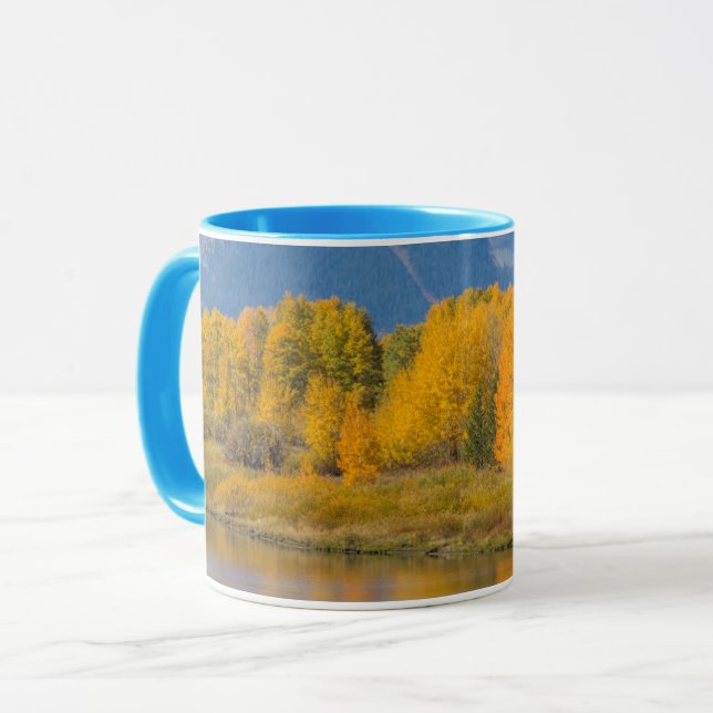 Caneca Árvores de Aspen Coloridas do outono (Frente Esquerda)
