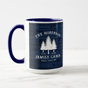 Caneca Árvores De Cabina Da Família Rustic Country Madeir