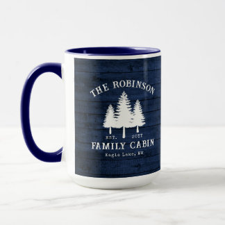 Caneca Árvores De Cabina Da Família Rustic Country Madeir
